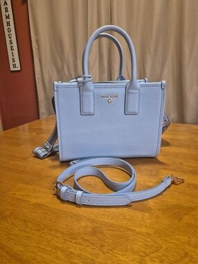 Anne Klein Saffiano Mini Tote with Detachable Webbing Strap and Top Handles